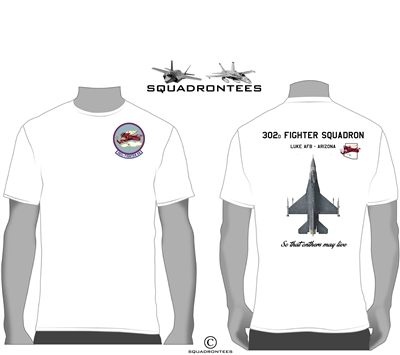 302d Fighter Squadron, Squadron T-Shirt, D1 USAF Licensed Product