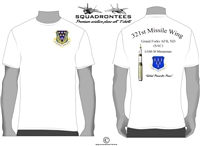 321st Strategic Missile Wing (SMW) Squadron T-Shirt, USAF Licensed Product