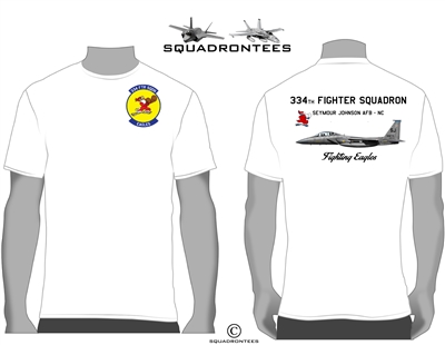 334th Fighter Squadron Eagles Squadron T-Shirt D2, USAF Licensed Product
