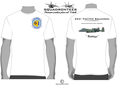 354th Fighter Squadron Bulldogs Squadron T-Shirt, USAF Licensed Product