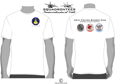 36th Fighter Bomber Wing Bitburg AB Squadron T-Shirt - USAF Licensed Product