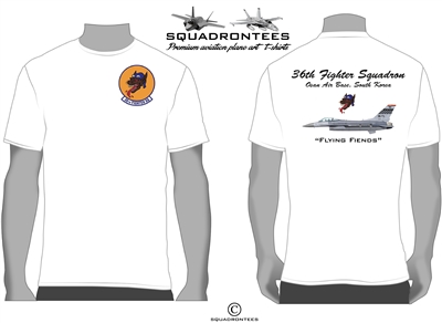 36th Fighter Squadron Flying Fiends Squadron T-Shirt - USAF Licensed Product