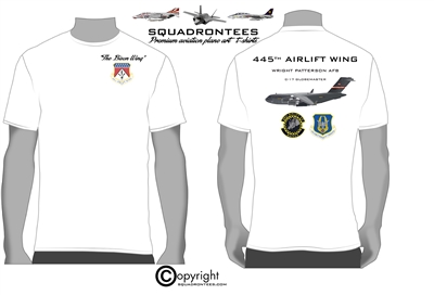 445th Airlift Wing, The Bison Wing,  Squadron T-Shirt, USAF Licensed Product