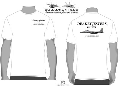 461st TFS Deadly Jesters,  Squadron T-Shirt D2, USAF Licensed Product