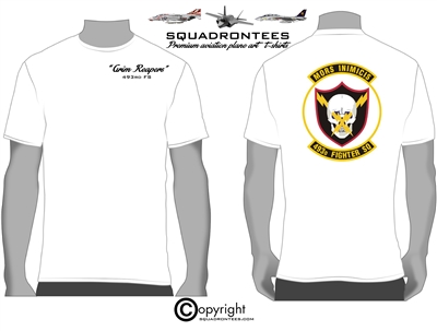493rd FS Grim Reapers Squadron T-Shirt D1, USAF Licensed Product