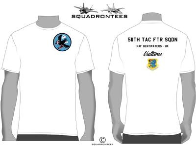 511th TFS Vultures Squadron T-Shirt D2, USAF Licensed Product