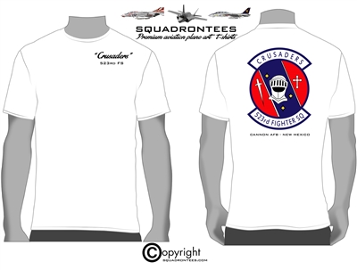 523rd FS Crusaders Squadron T-Shirt D1, USAF Licensed Product