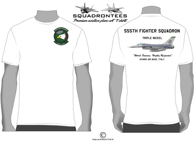 555th Fighter Squadron T-Shirt D2 - USAF Licensed Product
