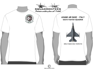 555th FS Triple Nickel Squadron T-Shirt D6 - USAF Licensed Product