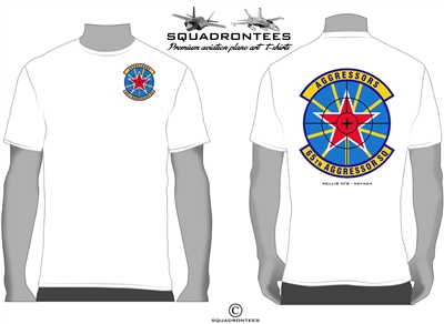65th Aggressor Squadron Logo Back Squadron T-Shirt - USAF Licensed Product