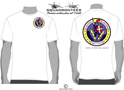 68th TFS - Tactical Fighter Squadron Logo Back T-Shirt - USAF Licensed Product