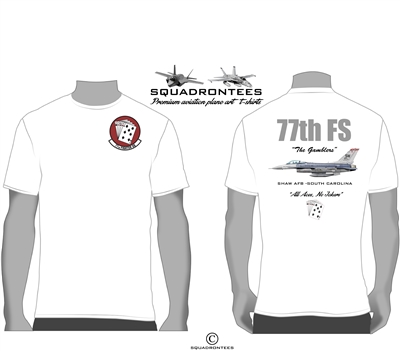 77th Fighter Squadron F-16 Squadron T-Shirt - USAF Licensed Product