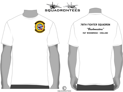 78th Fighter Squadron, Bushmasters, Squadron T-Shirt, D1 USAF Licensed Product