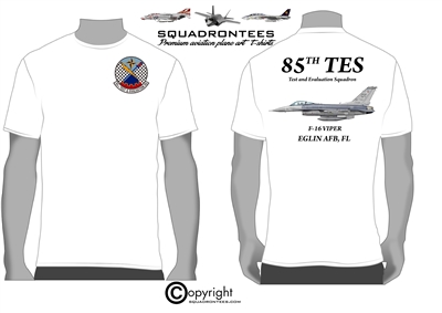 85th TES F-16 Squadron T-Shirt D1, USAF Licensed Product