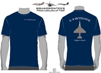 A-4 Skyhawk Fighter Attack - Premium Plane Art Squadron T-Shirt