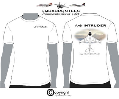 A-6 Intruder - Premium Plane Art Squadron T-Shirt D-5