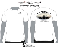 A-7 Corsair II - Premium Plane Art Squadron T-Shirt D-3