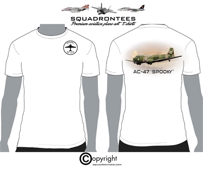 AC-47 Spooky Side View  - Premium Plane Art T-Shirt