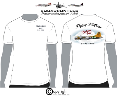 B-17 Flying Fortress Pandora's Box - Premium Plane Art Squadron T-Shirt