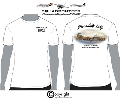 B-17 Flying Fortress Piccadilly Lilly - Premium Plane Art Squadron T-Shirt