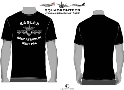 Eagles, Best Attack in West Pac, VA-115 A-6 Squadron T-Shirt, USN Licensed