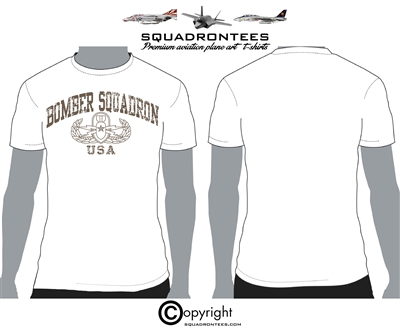 Bomber Squadron - Premium Plane Art Squadron T-Shirt