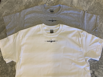 C-130 Hercules Neckline Tees- Premium Plane Art T-Shirt