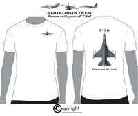 F-16 Fighting Falcon - Premium Plane Art T-Shirt