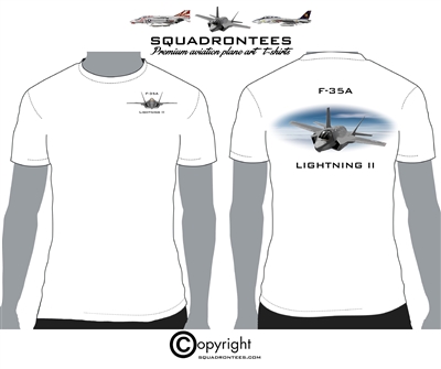 F-35A Lightning II - Premium Plane Art T-Shirt