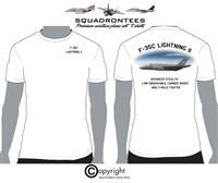 F-35C Lightning II - Premium Plane Art Squadron T-Shirt