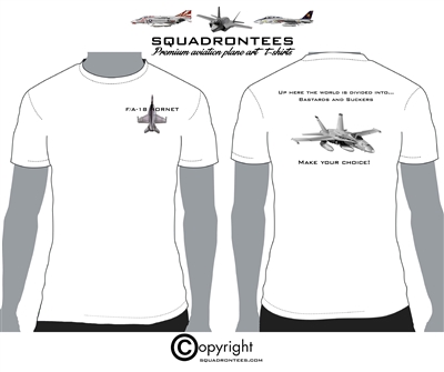 F/A-18 Hornet / Super Hornet Bast... & Suck... - Premium Plane Art T-Shirt