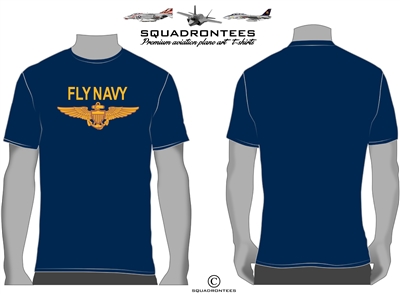 Fly Navy T-Shirt D2- USN Licensed Product