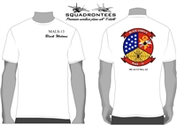 MALS-13 Black Widows Squadron T-Shirt, USMC Licensed Product