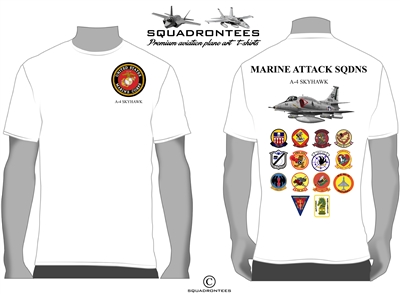 Marine Attack Squadrons A-4 Skyhawk Squadron T-Shirt, USMC Licensed Product