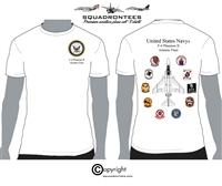 USN F-4 Phantom II Atlantic Fleet Squadron T-Shirt - USN Licensed Product