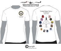 USN F-4 Phantom II Pacific Fleet Squadron T-Shirt - USN Licensed Product