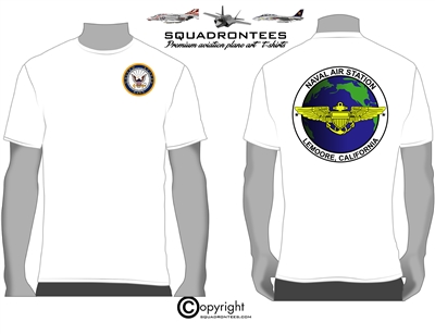 NAS Lemoore Logo Back Squadron T-Shirt D2 - USN Licensed Product