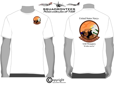 SAR Wranglers Logo Back Squadron T-Shirt - USN Licensed Product