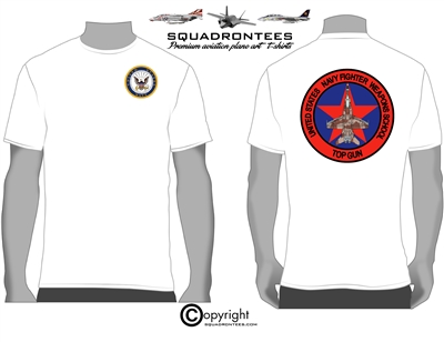 US Navy TopGun Fighter Weapons School Squadron T-Shirt D4 - USN Licensed Product