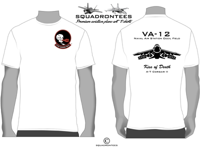 VA-12 Flying Ubangis A-7 Corsair II Squadron T-Shirt D2 - USN Licensed Product