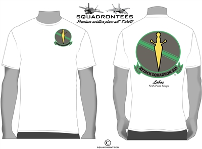VA-305 Lobos Logo Back Squadron T-Shirt - USN Licensed Product