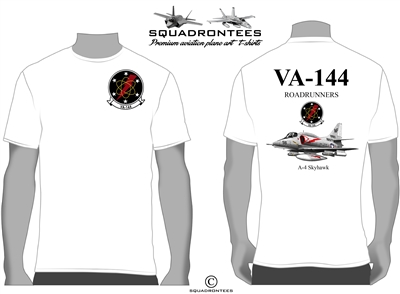 VA-144 Roadrunners A-4 Skyhawk Squadron T-Shirt D1- USN Licensed Product