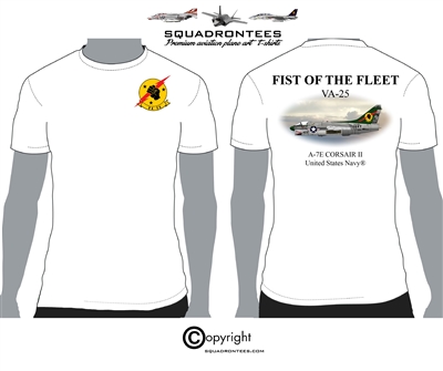 VA-25 A-7E Fist of the Fleet Squadron T-Shirt - USN Licensed Product