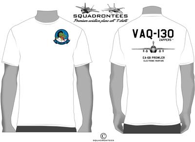 VAQ-130 Zappers EA-6B Prowler Squadron T-Shirt D2 - USN Licensed Product