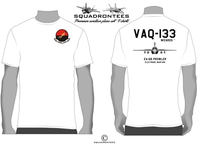 VAQ-133 Wizards EA-6B Prowler Squadron T-Shirt D2 - USN Licensed Product