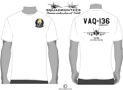 VAQ-136 Gauntlets EA-18G Growler Squadron T-Shirt - USN Licensed Product