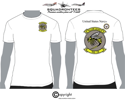 VAQ-138 Yellow Jackets Logo Back Squadron T-Shirt- USN Licensed Product