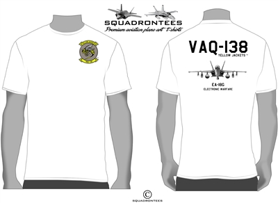 VAQ-138 Yellow Jackets EA-18G Growler Squadron T-Shirt - USN Licensed Product