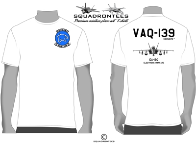 VAQ-139 Cougars EA-18G Growler Squadron T-Shirt - USN Licensed Product