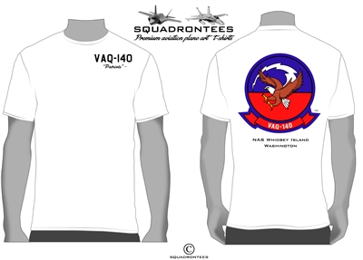VAQ-140 Patriots Logo Back Squadron T-Shirt D2 - USN Licensed Product